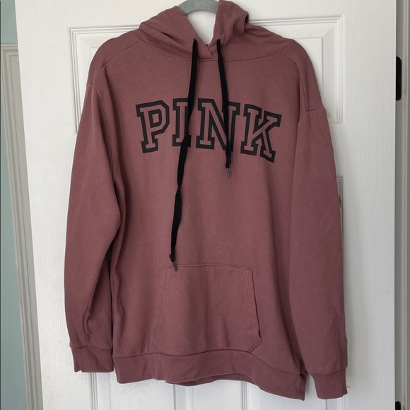 PINK Victoria's Secret Tops - PINK Victoria's Secret Dusty Rose Hoodie M